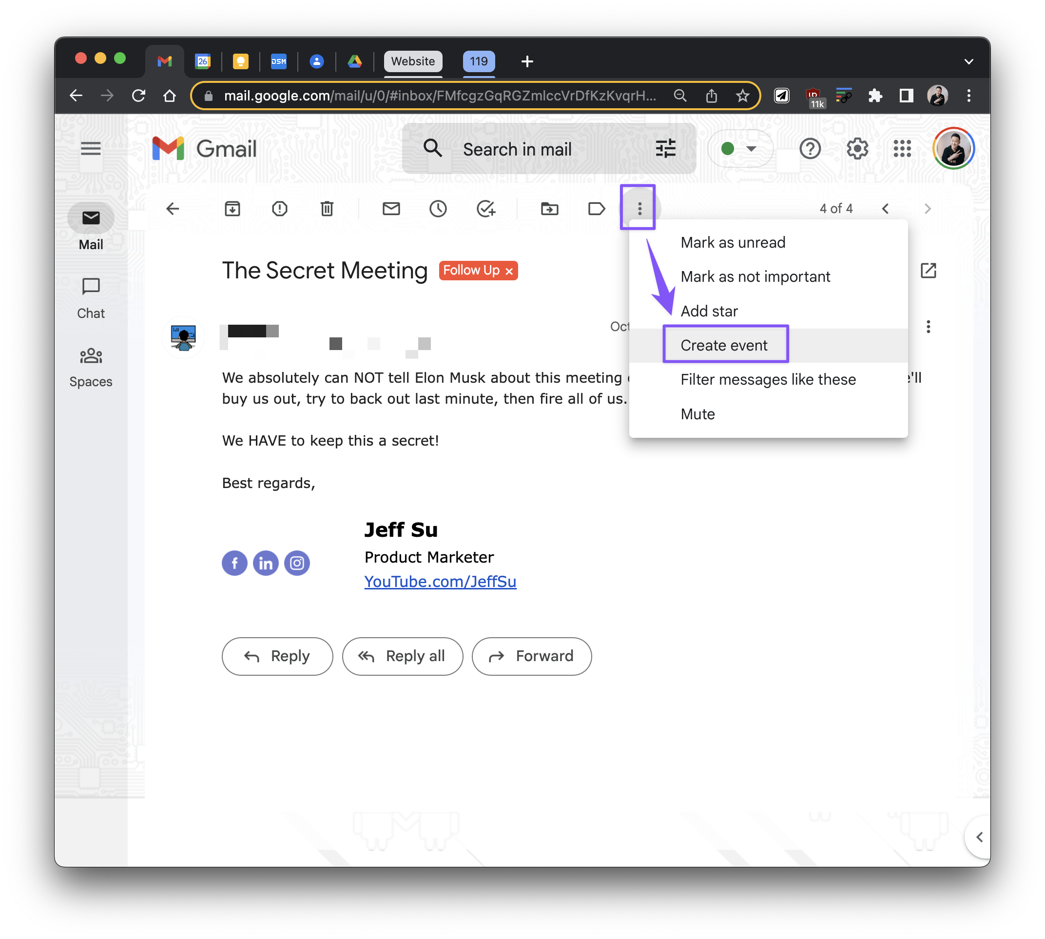 Google Calendar Add Task From Chat Create Event From Gmail